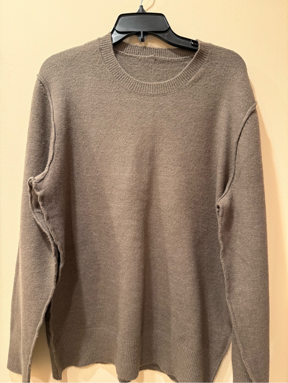 Men's Crewneck Sweater in Taupe by